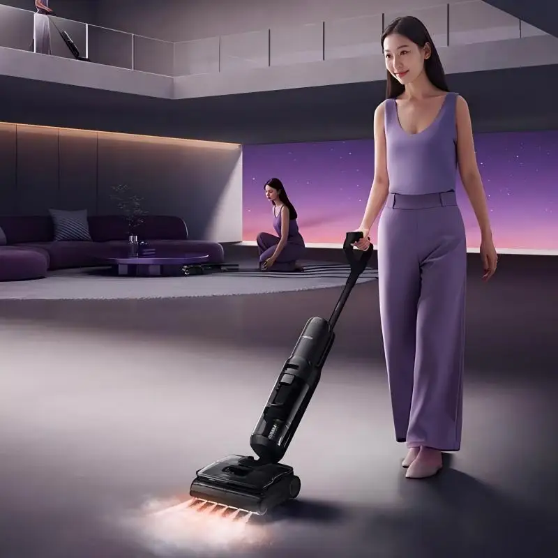 

TINECO Geek Steam Edition Omnidirectional Assistance Zero Entanglement Hair Lying Flat Steam Sweeping Floor Dragging