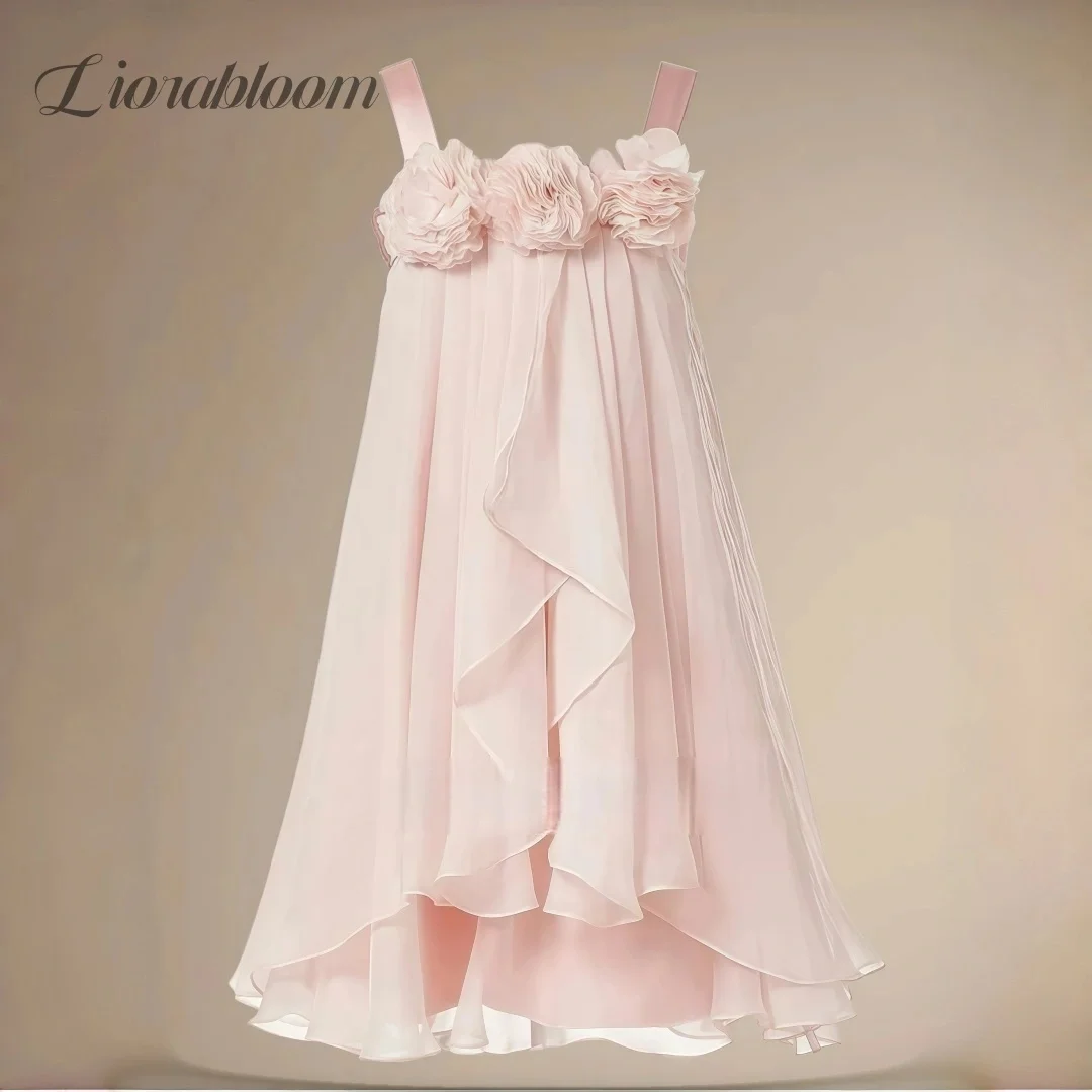 

Customized Flower Girl Dress Formal Evening Gown Loose-Fitting Slip Dress Wedding Party Attire свадебное платье