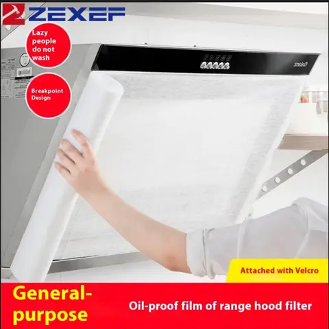 Einweg-Ölfilterpapier für die Küche, Vliesstoff, ölbeständiges Baumwollfilterelement, Dunstabzugshaube, Abluftventilatorfilter