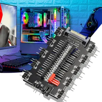 3/4pinový ARGB RGBW kabel ASUS AURA SYNC RGB 5/8/9Hub rozbočovač SATA prodlužovací kabel adaptér LED pásky světlo PC RGB ventilátor chladič 10 nejlepší prodej Asus Aura Sync Hub - №5