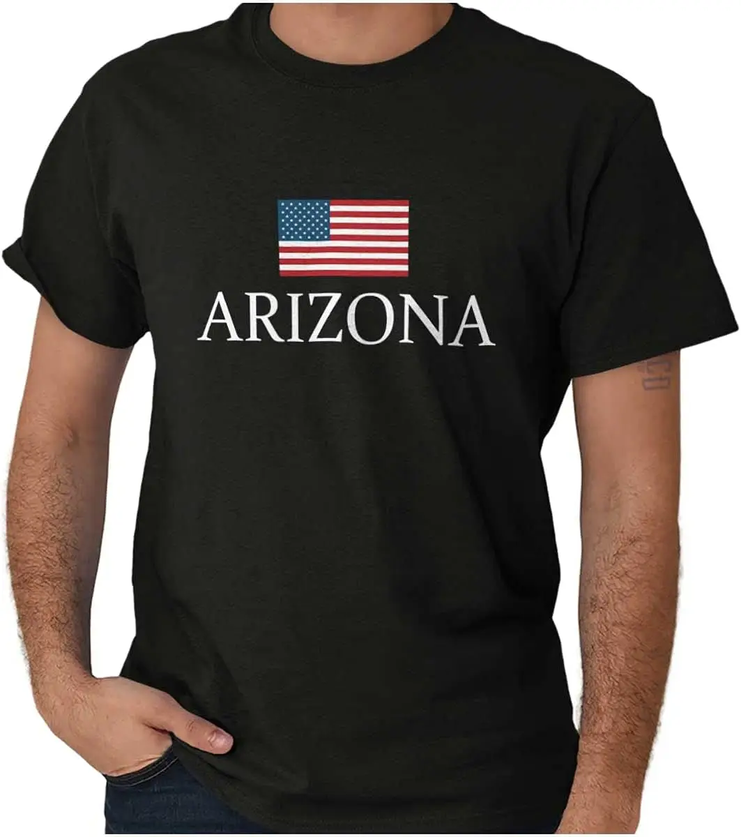 

Arizona Pride American Flag AZ USA Graphic T Shirt Men o