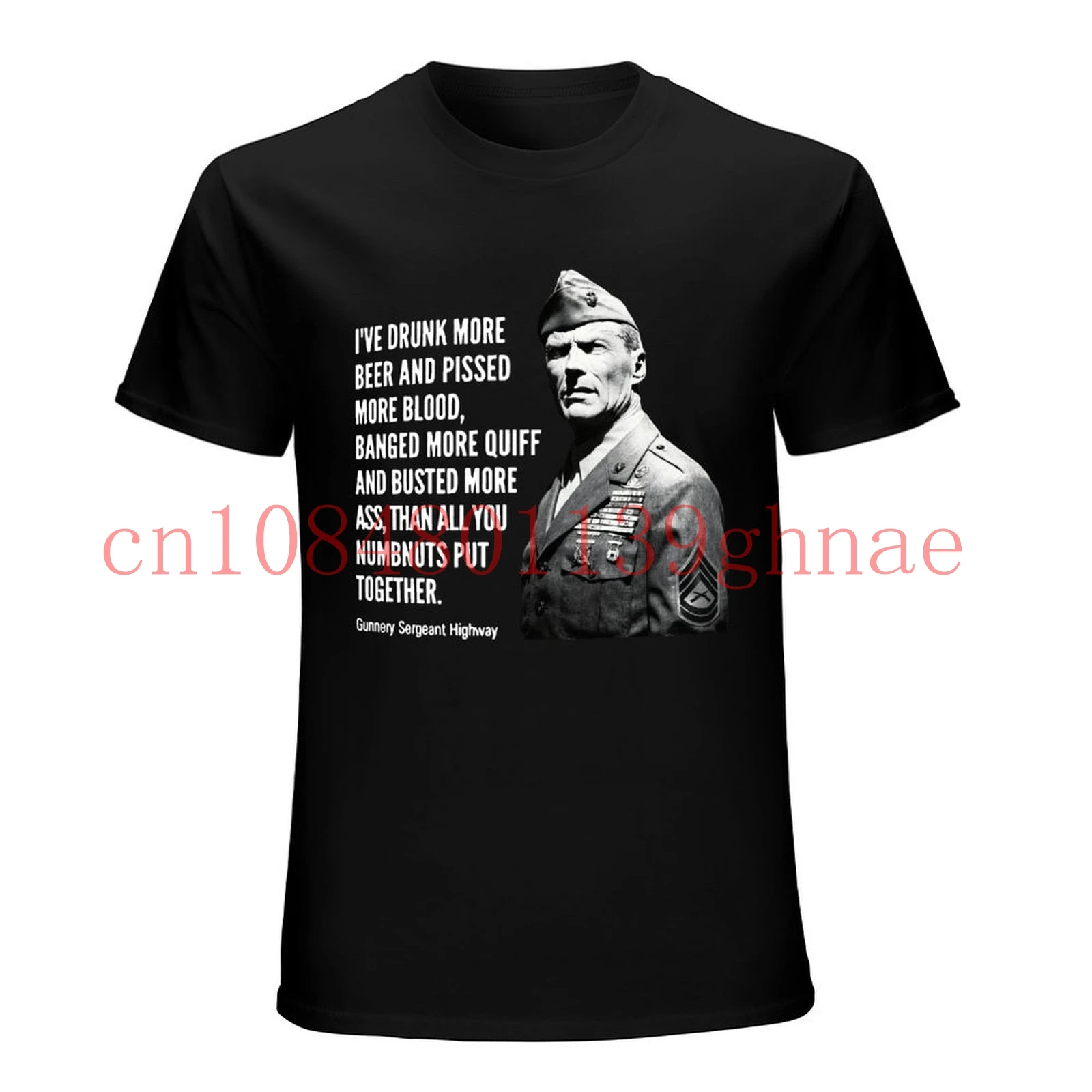 Heartbreak Ridge Gunnery رقيب الطريق السريع كلينت ايستوود كوريا فيتنام كتيبة الاستطلاع فيلق بحرية كلاسيكية