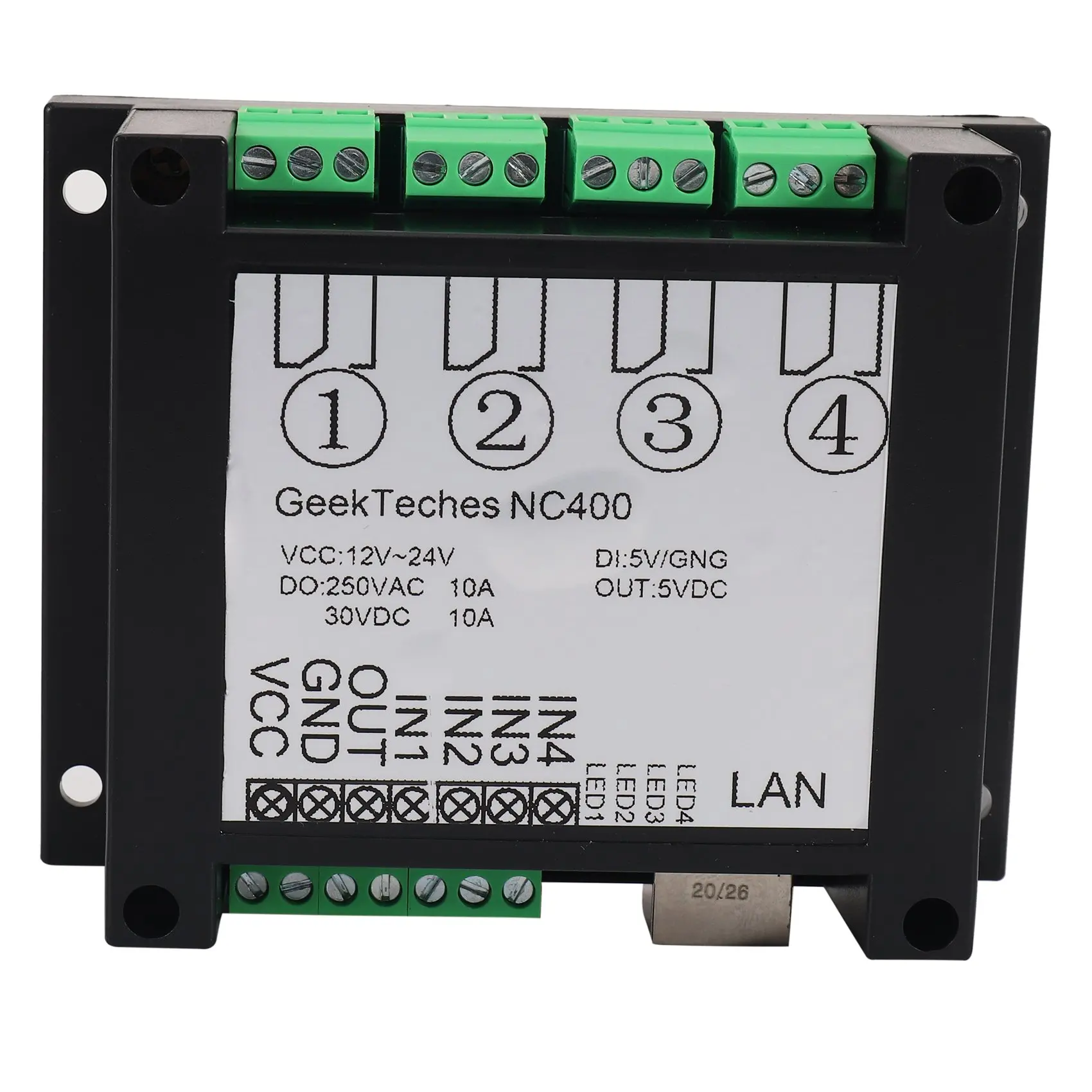 NC400 RJ45 TCP/IP WEB Remote Control Board with 4 Channels Relay UDP W5500 Networking Controller