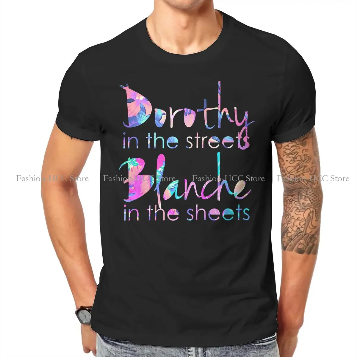 Dorothy In The Streets Blanche In The Sheets Harajuku TShirt Golden Girls Printing Streetwear Casual T Shirt Male