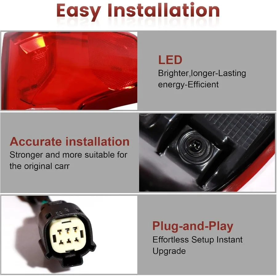 مجموعة مصابيح خلفية LED متوافقة مع 20192025 تشيفي سيلفرادو 1500 2500HD 3500HD استبدال الضوء الخلفي لزيبي المحسن