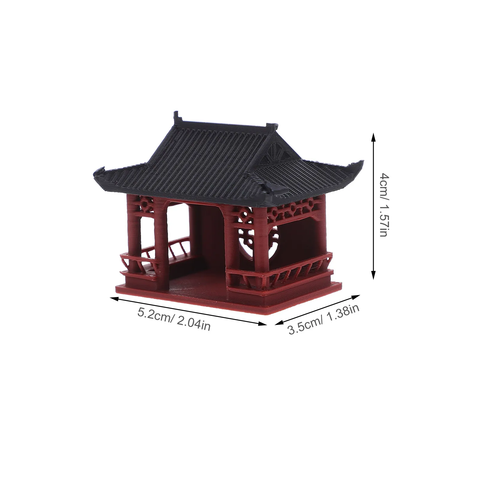 Miniature Pavilion Micro Landscape Decoration Chinese Pavilion Fish Tank Ornament Bonsai Zen Garden Tabletop Accent
