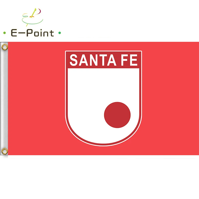 Bandera independiente de Santa Fe, 3 pies x 5 pies (90x150cm), adornos navideños para el hogar, bandera, regalos