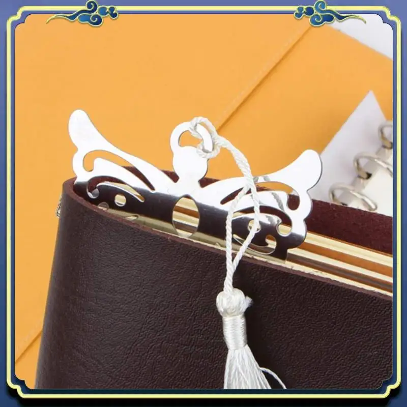 

Portable 100Pcs Angel Bookmark Favor With Elegant Silk Tassel Wedding Party Favor Gift Boxed Book Lovers Collection Bookmark