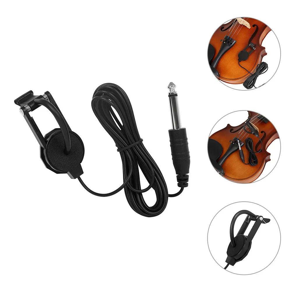 

Instrument Pickup Guitar Acoustic Electric Transducer for Microphone Clip-on Violin Parts Banjo