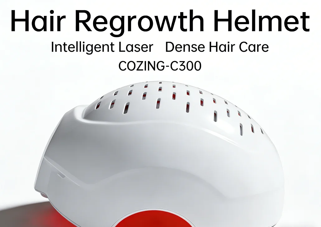 

COZING-C300 Шлем для терапии волос – Устройство с ближним инфракрасным светом для лечения выпадения волос и расслабления кожи головы