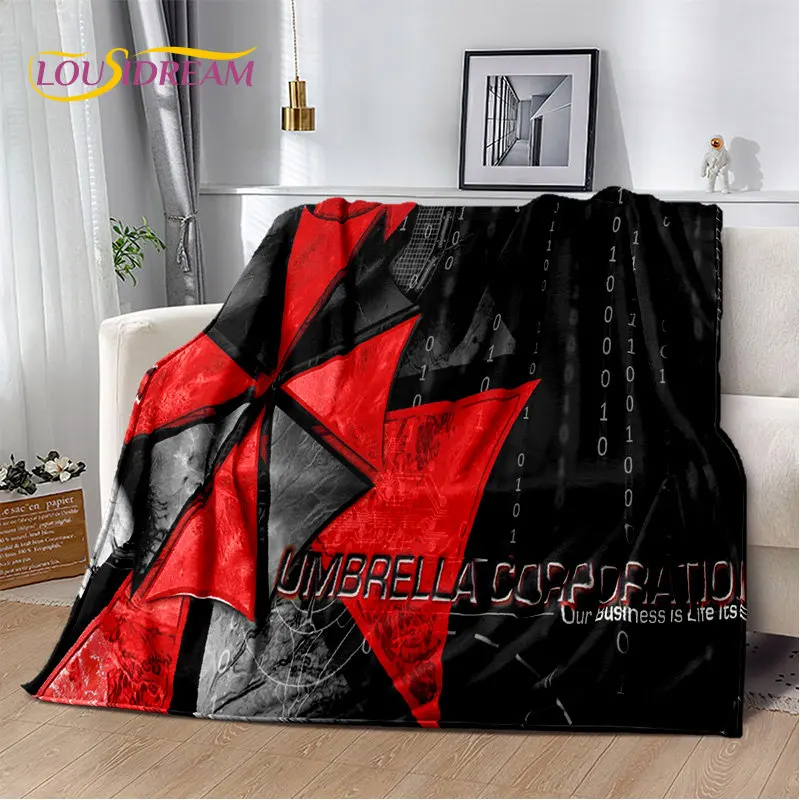 R-Resident Evil Game Gamer Soft Plush Blanket,Flannel Blanket Throw Blanket for Living Room Bedroom Bed Sofa Picnic Office Cover