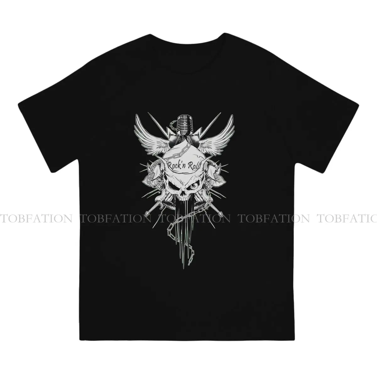 Distinctive O Neck TShirt Rock N Roll Pure Cotton Classic T Shirt Men Clothes Fashion Fluffy Big Sale