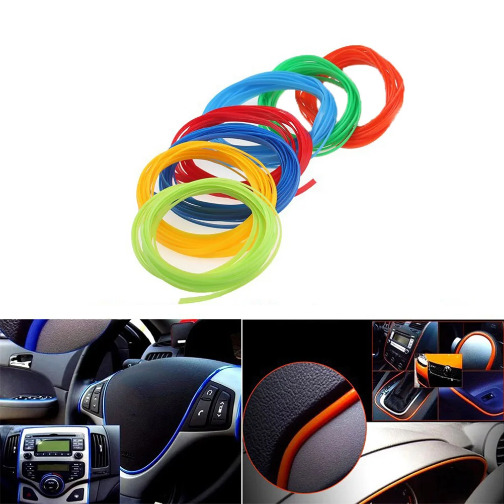 

5M Green Car Decorative Trim Strip Universal Automobile Decoration Moulding Trim Strip For Interior Exterior Car Decor Super