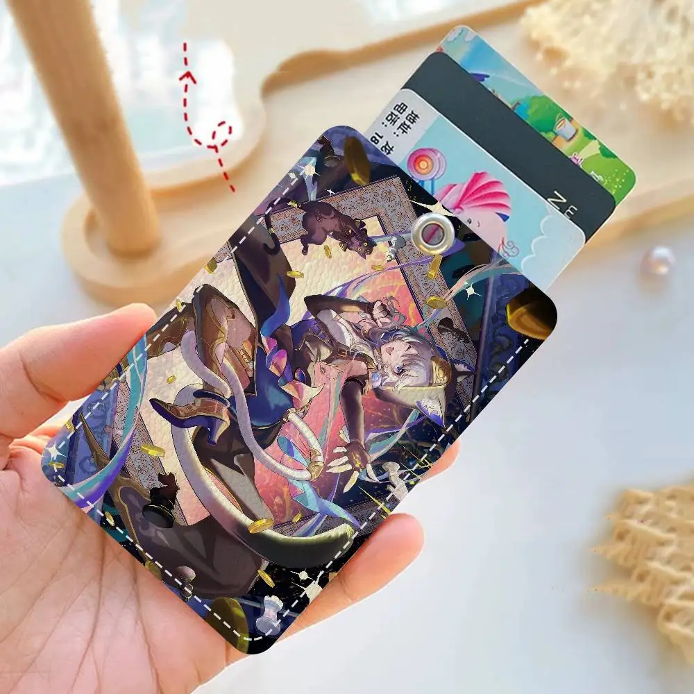 

Game Honkai Star Rail Rectangle Keychain Card Holder, Badge Credit Card Holder, Student ID Card Holder, Bus Cards Cover