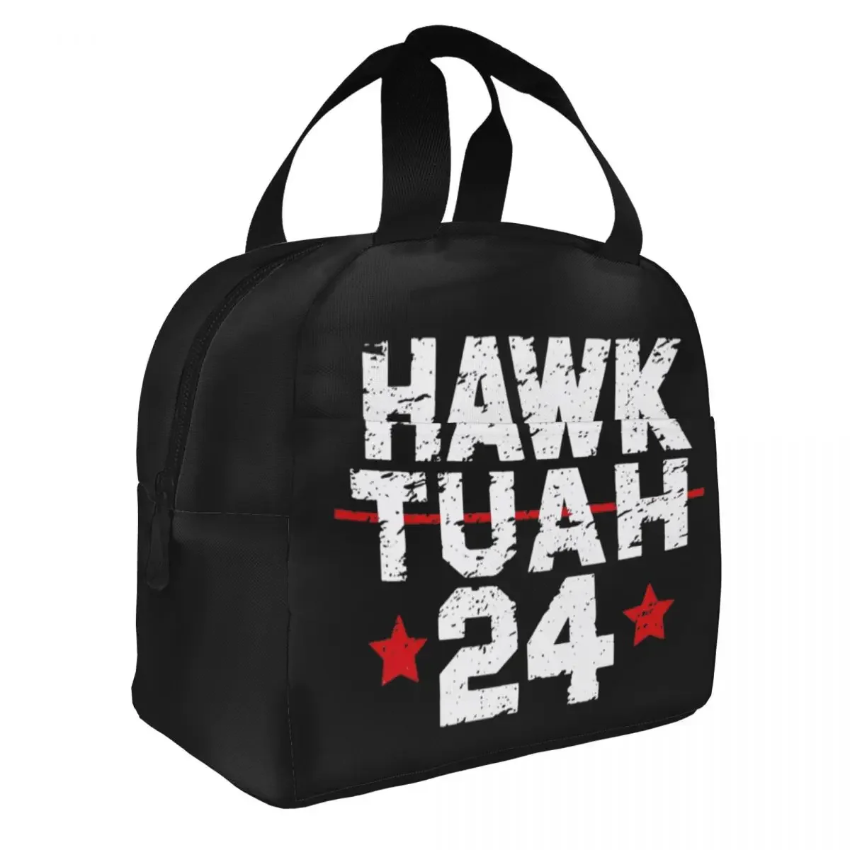 

Hawk Tuah Funny Meme Insulated Lunch Bag Leakproof Reusable Cooler Bag Tote Lunch Box Work Outdoor Food Handbags