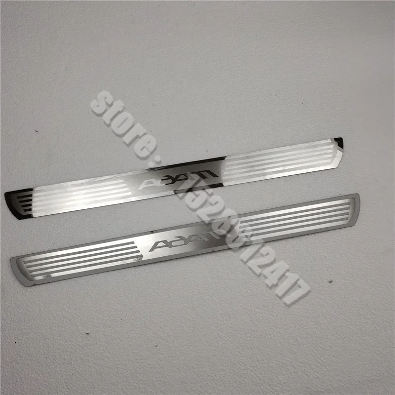 

Free Shipping For Opel Adam Stainless Steel Door Sill Scuff Plate Protector Stickers Welcome Pedal Auto Accessories