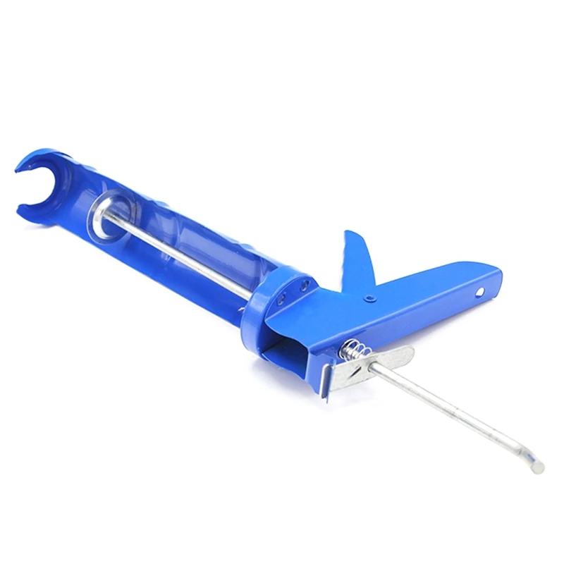 5PCS Caulking Tool, 10:1 Thrust Ratio Caulk Tool No Drip Filling Hand Caulking Tool For Glass Glue Blue