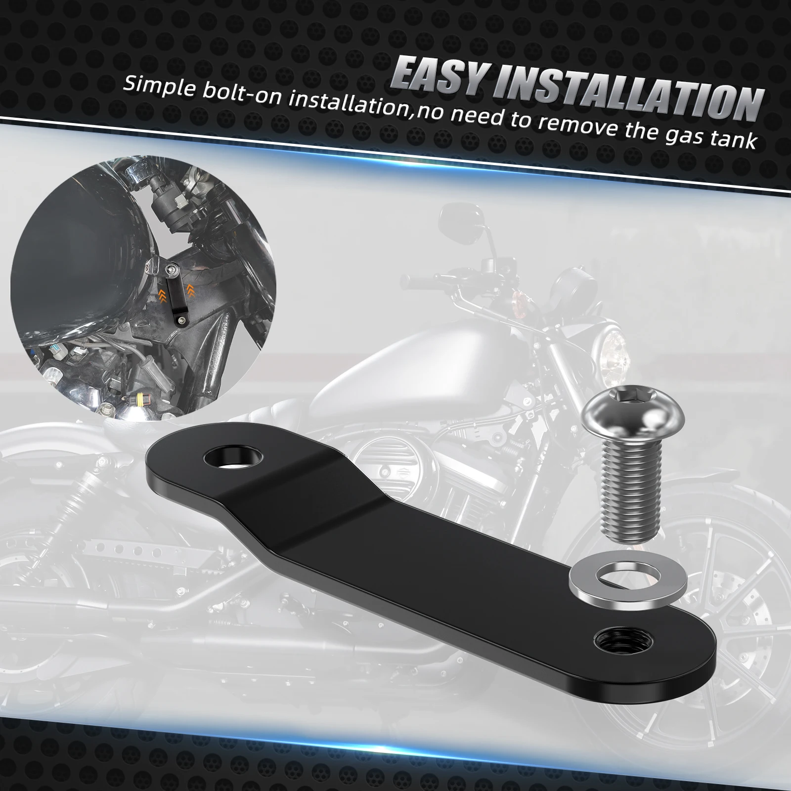 1.1/1.5/2/2.56/ 3" Tank Riser Bracket Lift Kit For Harley XL1200X 2010-2018 Iron 883 XL883N 2009-2018 Sportster 883 XL883L 12-18 - Image 6