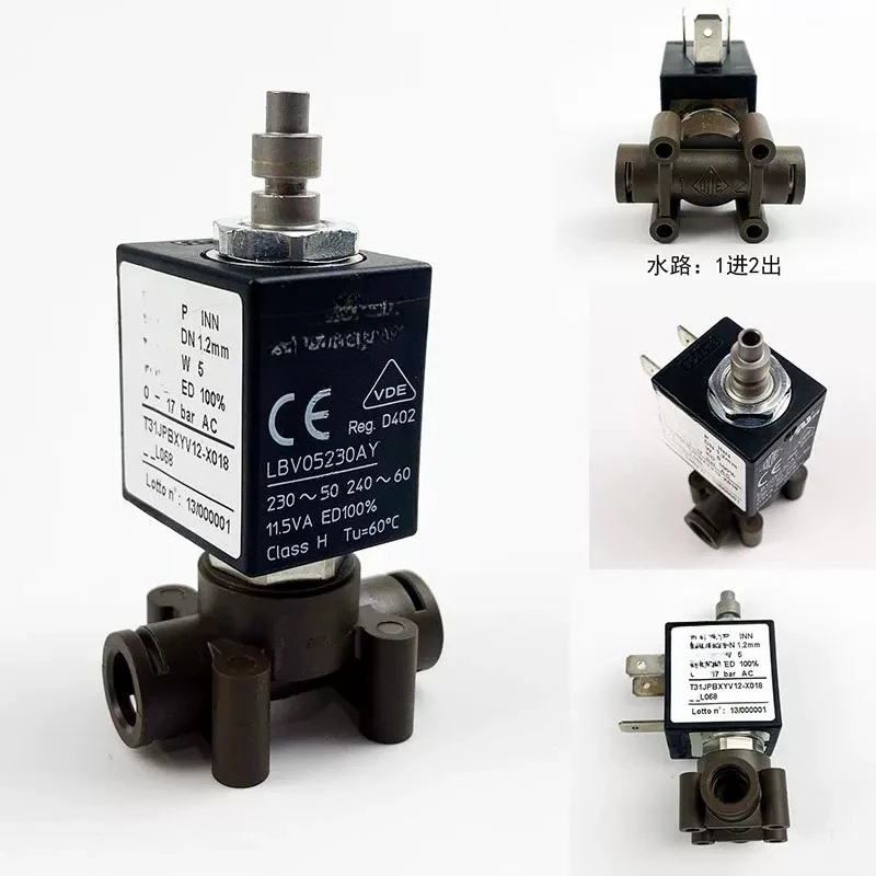 Suitable for WELHOME semi-automatic coffee machine 310/320/330 extraction hot water solenoid valve component