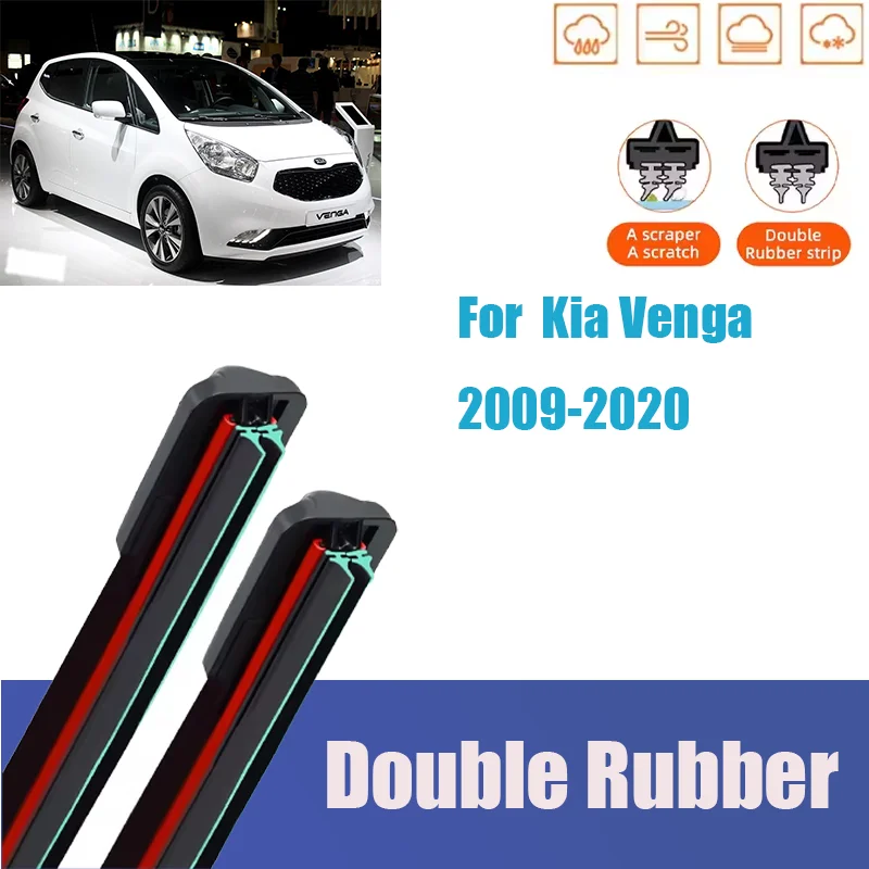 

Car Wiper For Kia Venga 2009-2020 Front Wiper Blades Brushes Auto Accessories 2014 2015 2016 2017 2018 2019