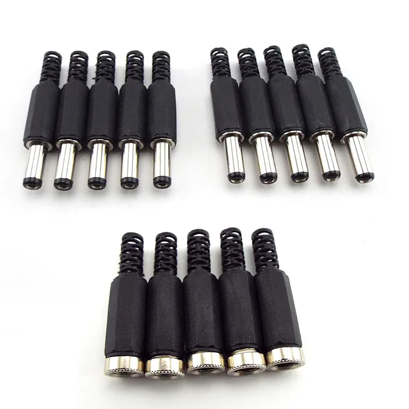 

9mm 14mm DC male female M F Power Plug 5.5x 2.1mm Male Female Jack Socket Adapter Connectors For DIY Projects Connector