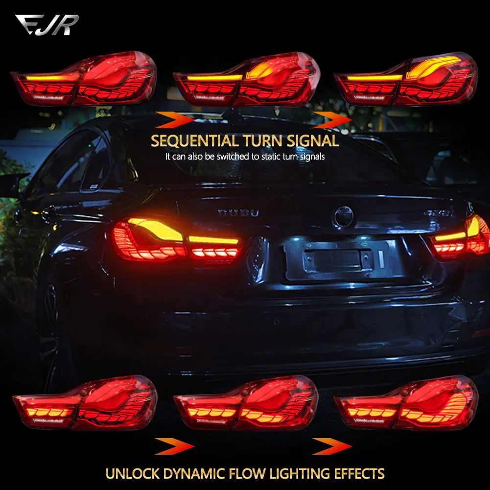 Taillight Assembly for BMW 4 Series M4 2013-2020 Dragon Scale Tail Light LED Turn Brake DRL lamp GTS F32 F33 F36 F82 F83