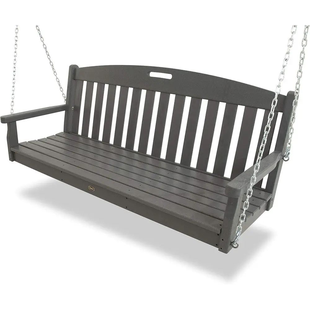 

Heavy-Duty Outdoor Porch Swing - HDPE Lumber Construction - Adult Swing Bench for Patio, Deck, and Garden - Multiple Colors