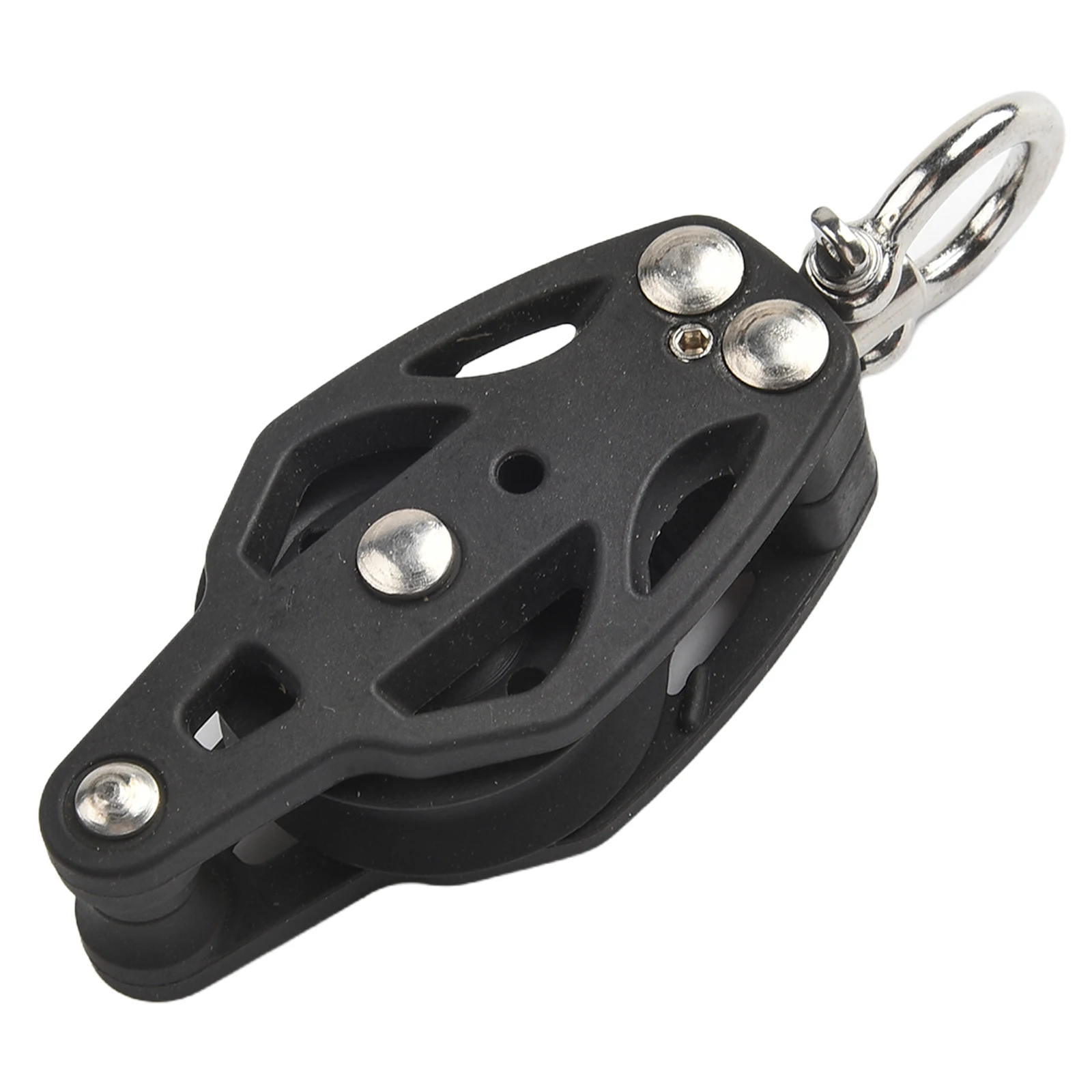 35mm Heavy Pulley Swivel Sailing Block With Becket Stainless Steel Sheave Block For Rigging Sailboat Marine Boat Accessories