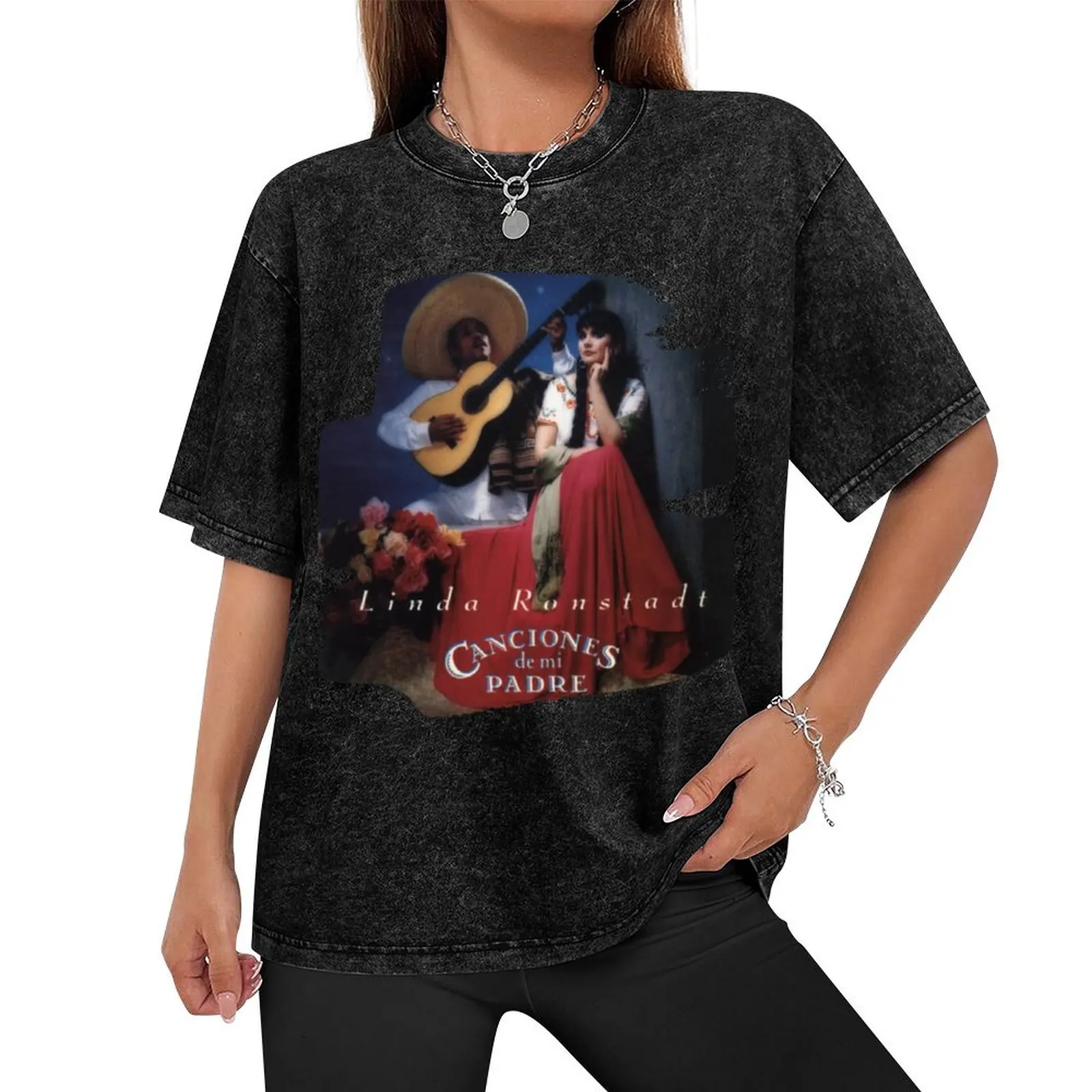 Canciones De Mi Padre linda ronstadt T-Shirt anime stuff summer top graphic tee shirt T-shirt men