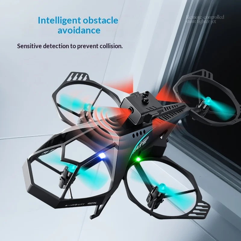4DRC V35 RC Drone Obstacle Avoidance Altitude Hold Optical Flow Durable Quadcopter Stunt Fighter Toys Boys Kids Beginners