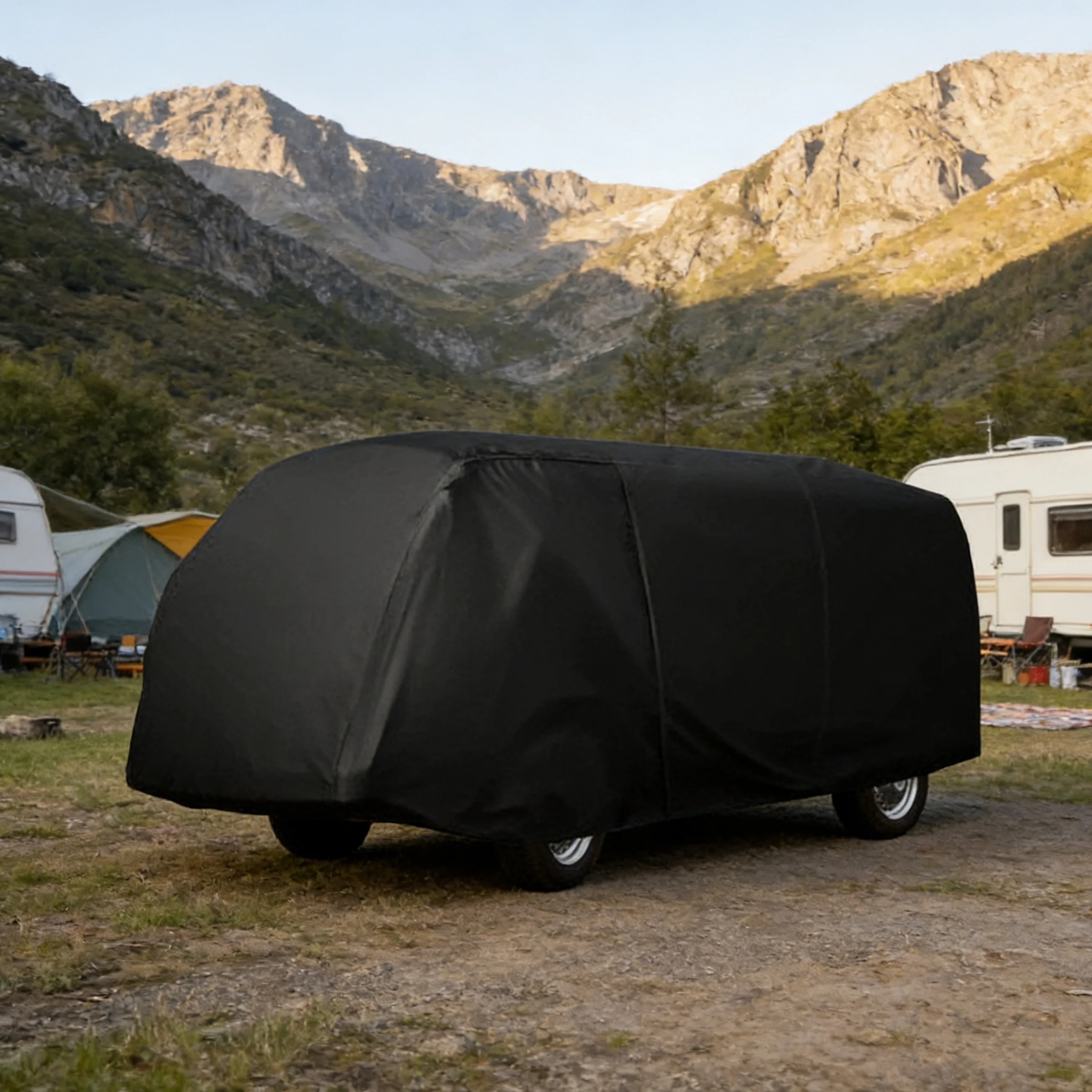 

Полный автомобильный чехол для VW T2 T25, дышащий водонепроницаемый черный солнцезащитный чехол, защита от пыли, дождя и снега