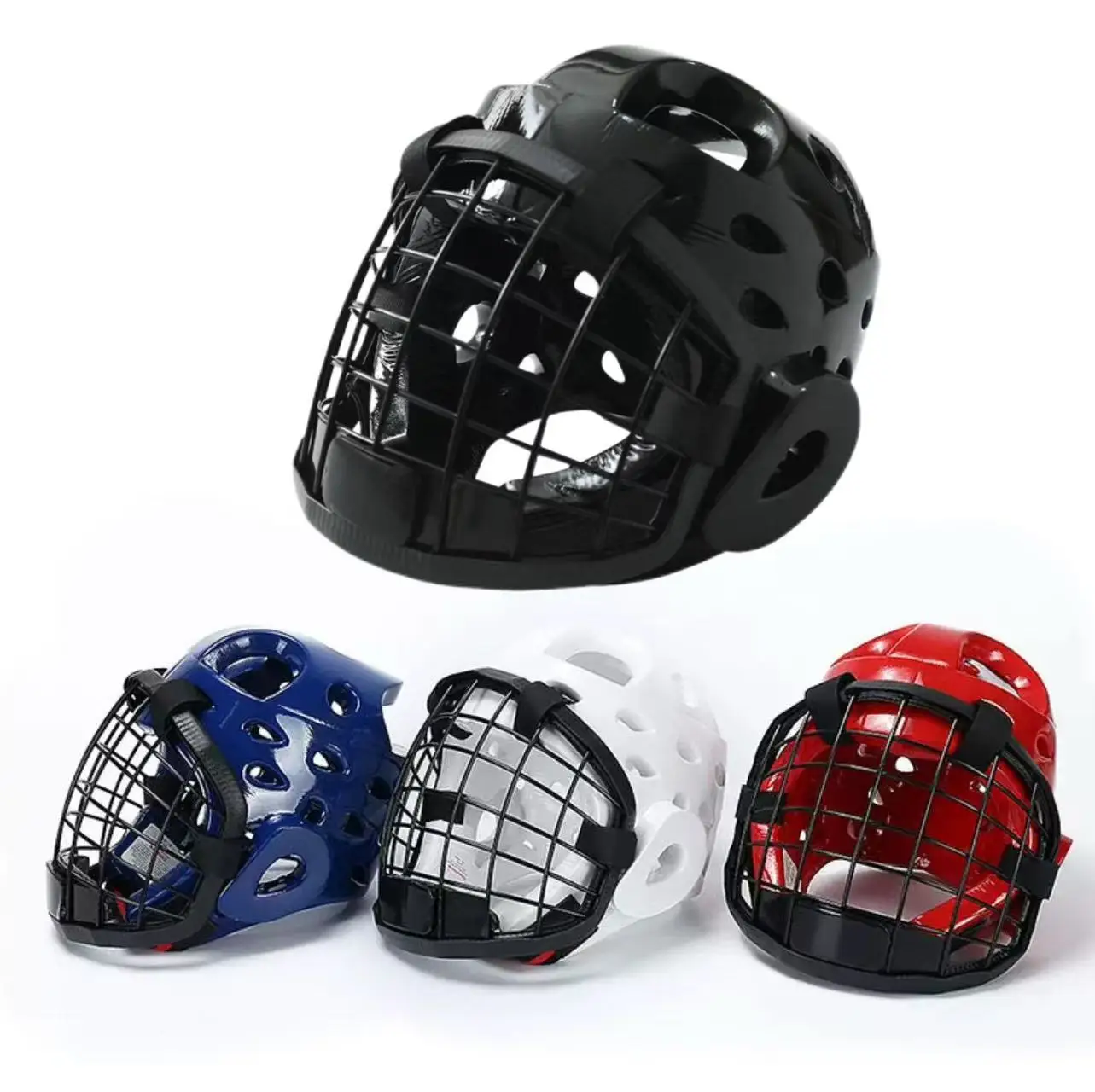 

Karate Helmet Sanda Martial Arts Boxing Adults Children Comprehensive Thickened Head Protection Gear Training Combat Protective