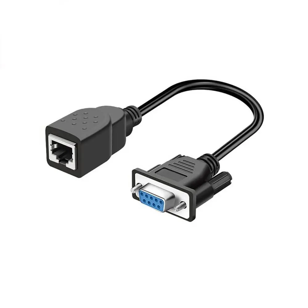 DB9 Serial Connector Serial Converter to RJ45 Modular 8C RS232 For Industrial Control