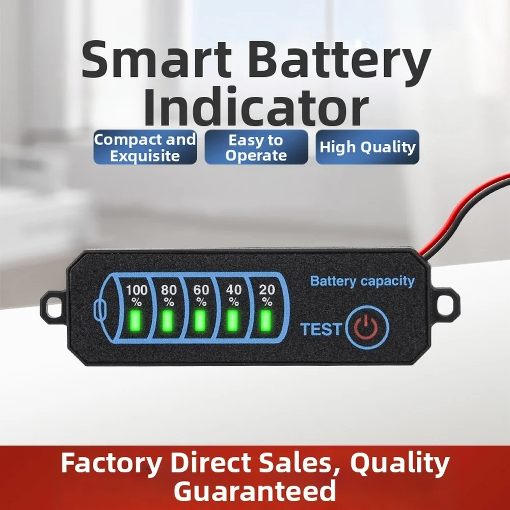 530V LED Battery Charging Indicator Board Voltage Tester with Accurate Battery Level Display for Various Devices