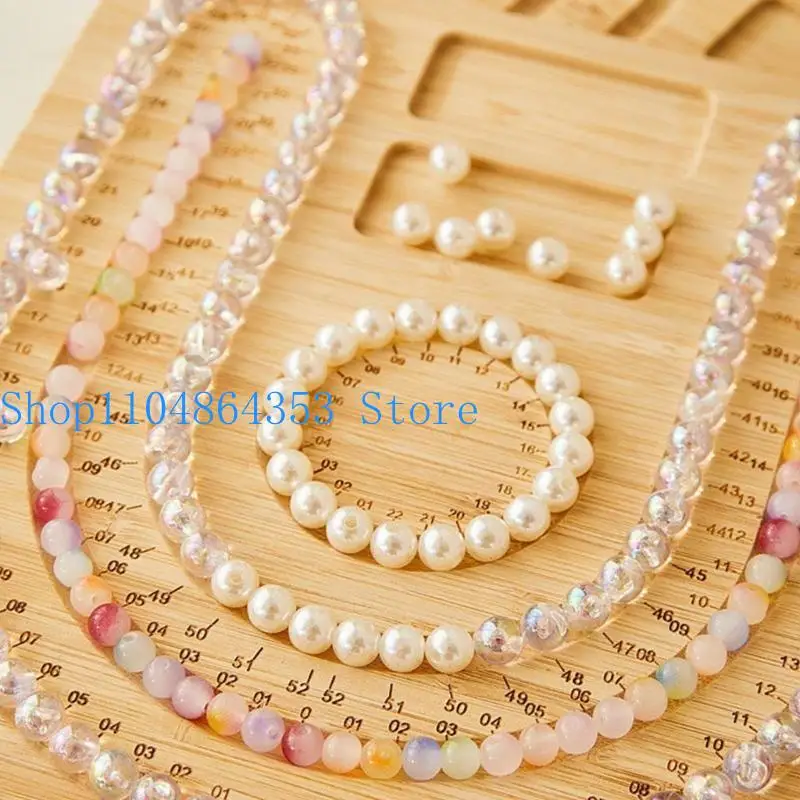 

652F Solid Bead Board For DIY Bracelet Necklace Beading Jewelry Making Tray Craft Measuring Tool Accessories