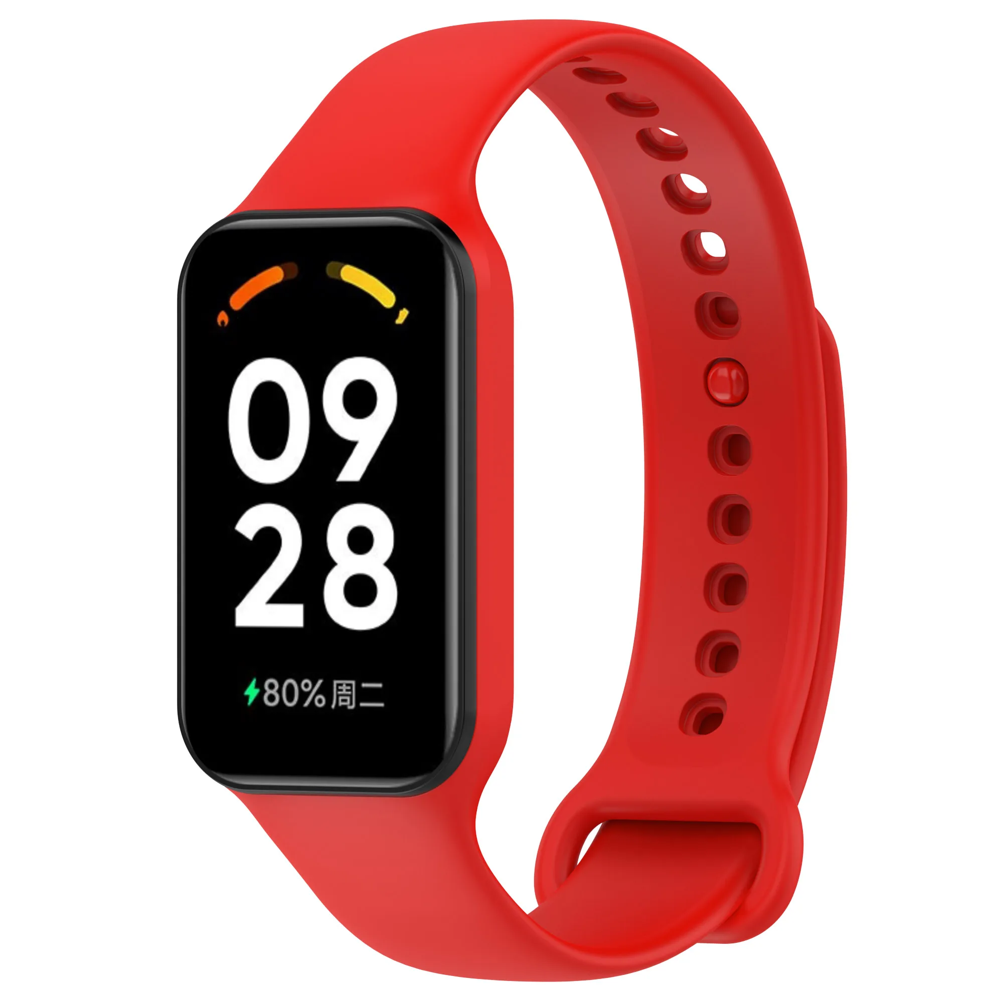 Silikonarmband für Redmi Smart Band 2 / Xiaomi Band 8 Active, Ersatz-Sportarmband, Armband, Correa-Armband – Detail 14