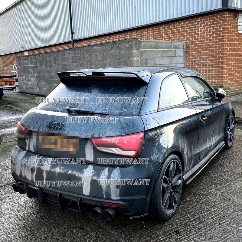 For Audi A1 R18 2010-2014 2 DOORS High Quality Carbon Fiber Rear Boot Wing Spoiler Rear Roof Spoiler Wing Trunk Lip Boot Cover