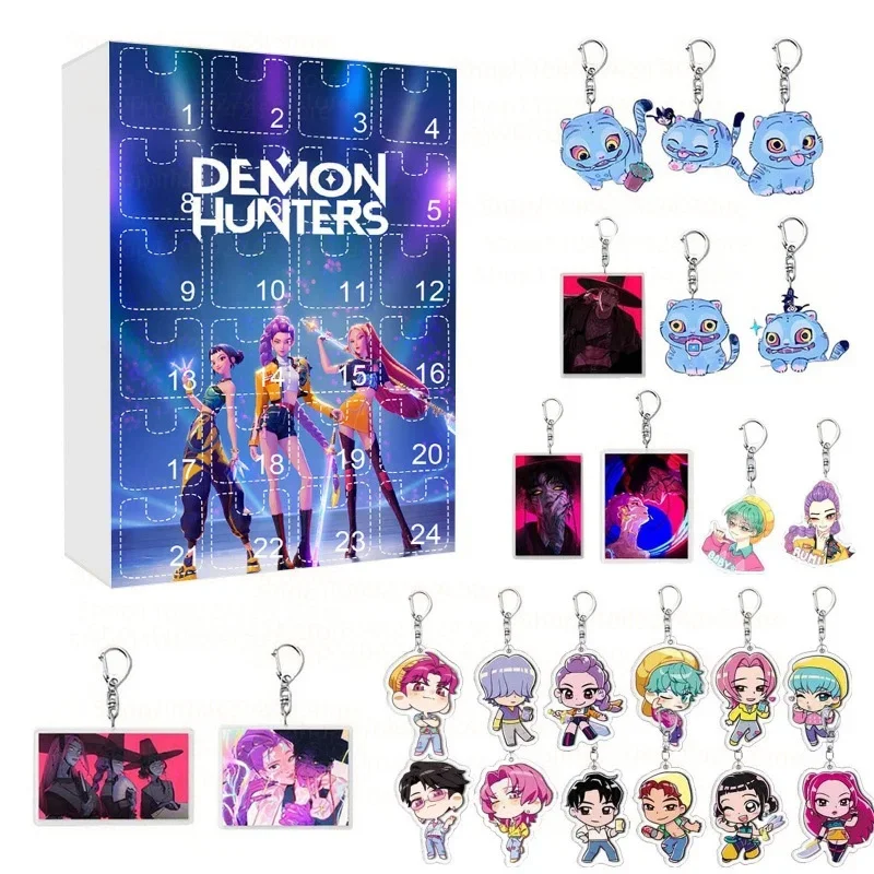 

New Kop Demon Hunters Advent Calendar K Pop Demon Hunters Rumi Mira Zoey Tiger Christmas Countdown Advent Calendar Gift 24 Days