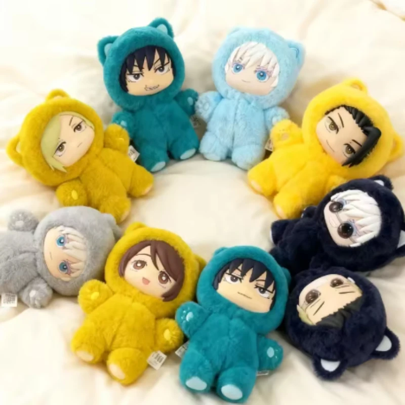 2025 Ufficiale Eaki Jujutsu Kaisen Stagione 2 Gojo Satoru Blind Box Peluche Bambola Gatto Parco Borsa da festa Ciondolo Modello da collezione Giocattolo