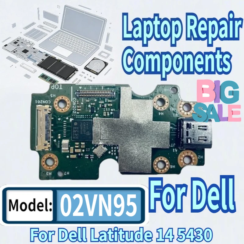 

For Dell Latitude 14 5430 Rugged Laptop Type-c USB-C DC Power Connector Jack DC-IN Charging Board 02VN95 03K52X 0VTTC7