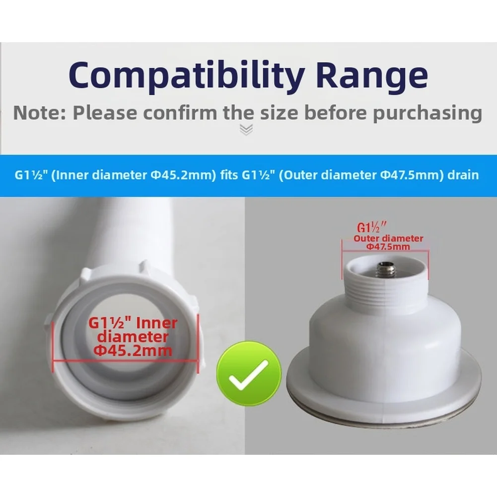 Сливной шланг для кухонной мойки с внутренней резьбой 45 мм, регулируемая телескопическая полипропиленовая труба 300-700 мм для раковины и сантехнических приборов, новинка 2023 года