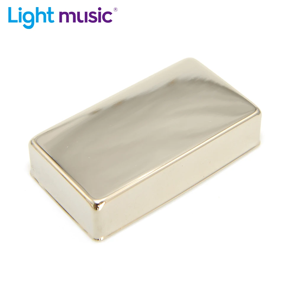 2Pcs Sealed Humbucker Pickup Covers Brass Nickel Color for LP Electric Guitar