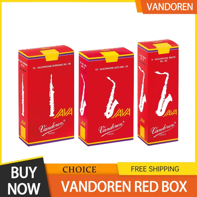 Hot Sale Vandoren Java Red Box High Tenor Alto Saxophone Reeds Descending E Tuning Beginner 2.0 2.5 3.0 Original Gifts