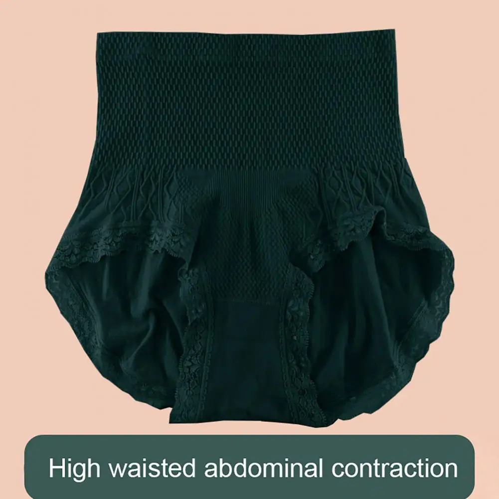 High-waist Slim Fit Panties High Elasticity Women High Waist Tummy Control Underwear for Women Postpartum Recovery Support