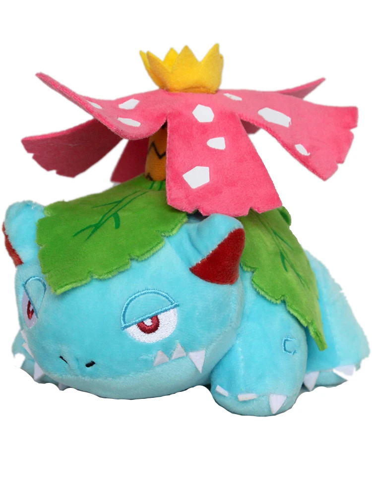 TAKARA TOMY Pokemon Venusaur de Ivysaur de Bulbasaur, juguete de peluche de 7 pulgadas, personaje de Animal de peluche