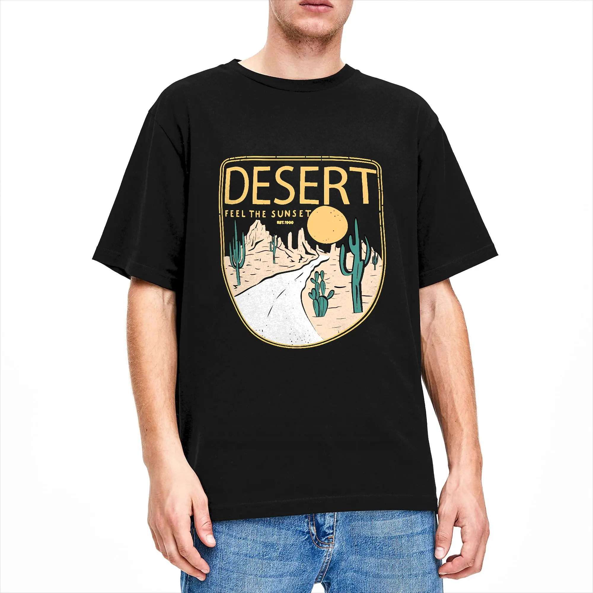 Men T-Shirt ESPIONAGE RUST DESERT T Shirts Hip Hop  Summer Tees Y2K Basic Pure Cotton Clothes Gift