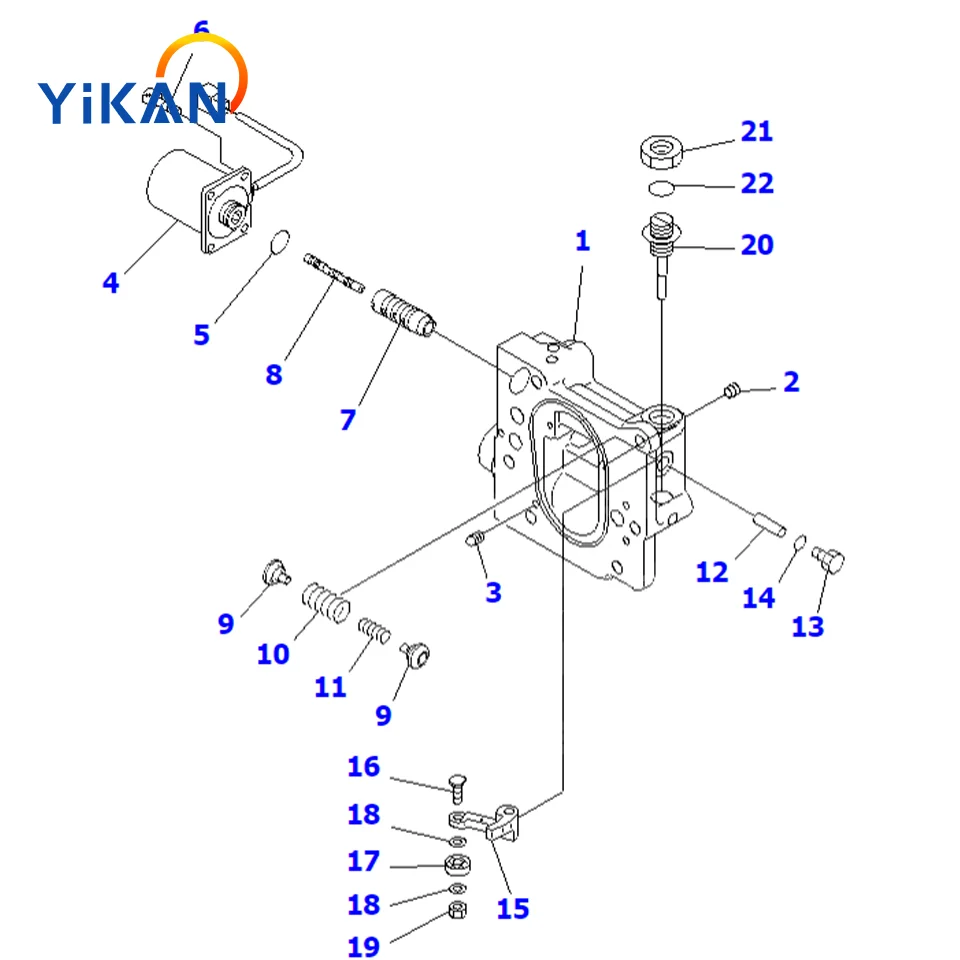 PC200-6 Excavator 708-2l-03231 Hydraulic Pump Lift Unit Hydraulic Pump Regulator Provide Original Quality Hydraulic Components