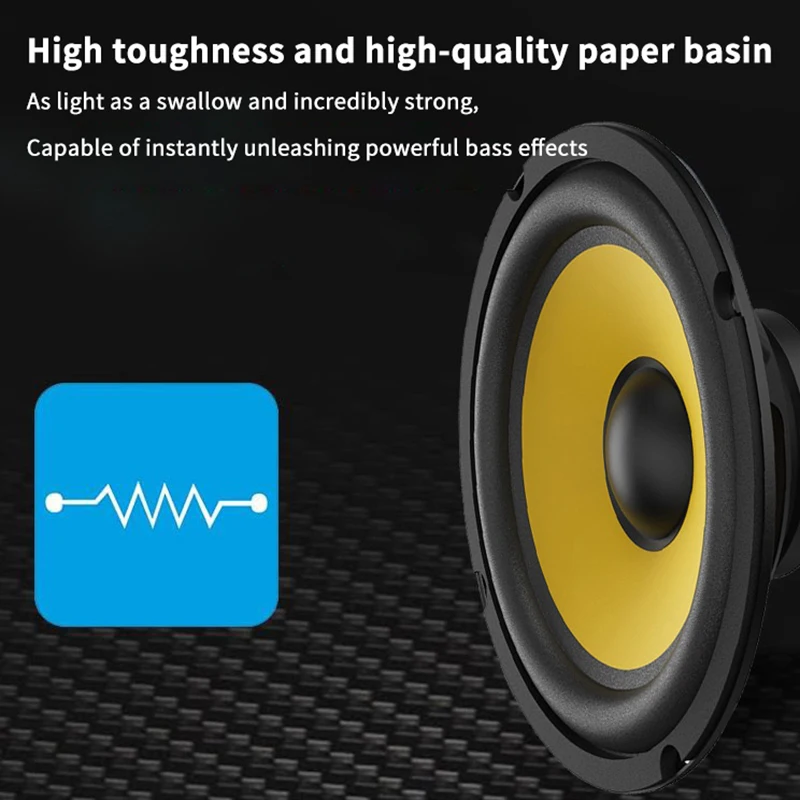5/6/8/10 بوصة سيارة باس المتكلم مضخم صوت محوري HiFi الموسيقى كامل المدى تردد مكبر صوت ستيريو للسيارة العالمي سيارة الصوت المنزلي #6