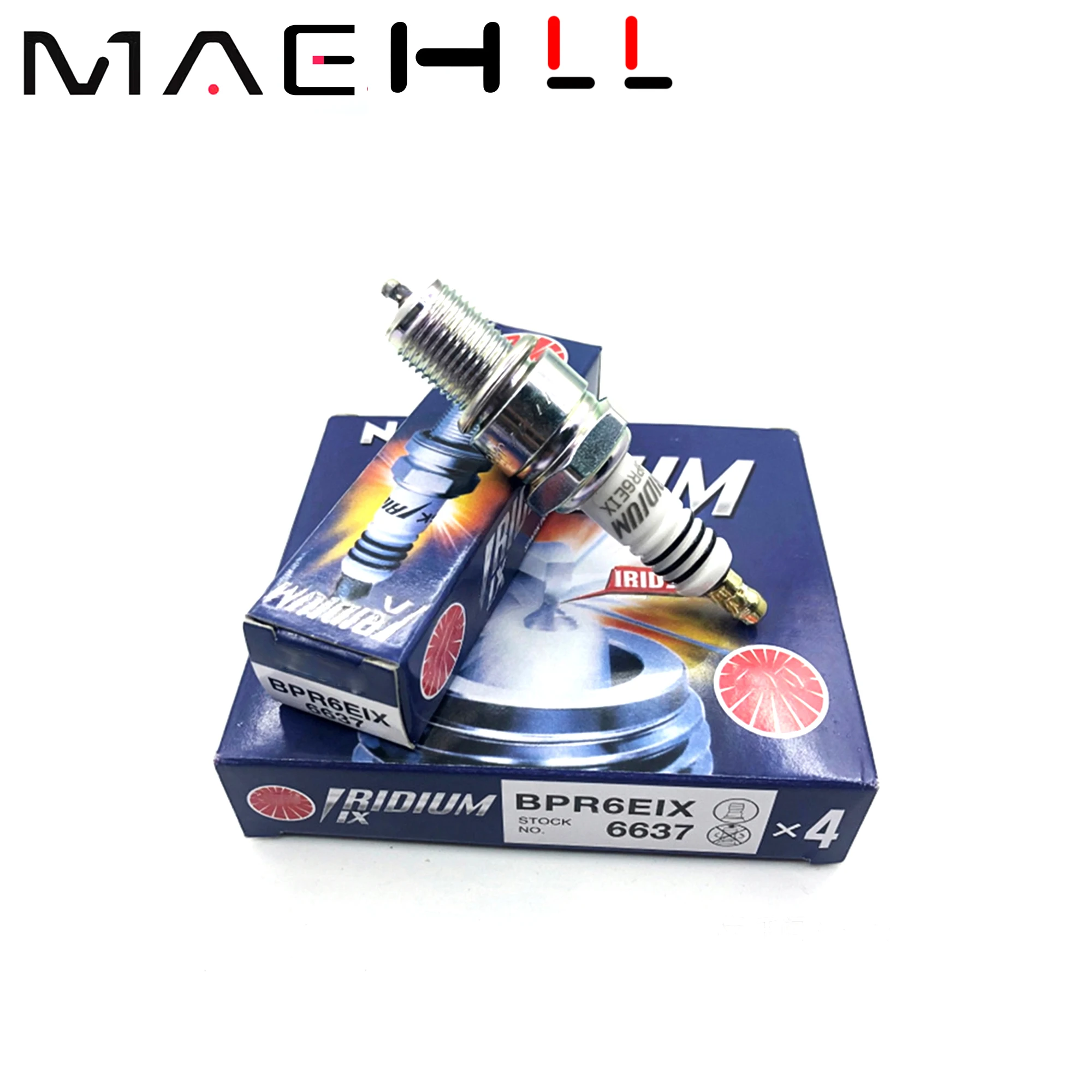 4 шт. BPR6EIX 6637 BPR6EIX-6637 Иридиевые свечи зажигания для Audi, BMW, Subaru, Nissan IW20, замена автомобильных свечей зажигания