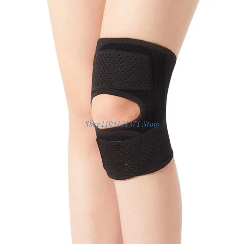 P9FC Sport Knee Brace Support with Side Stabilizers Light Weight Breathable Patella Sleeve for Men Women Injury Recovery